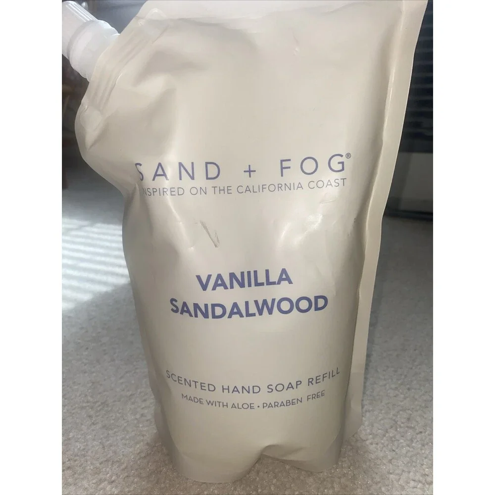 SAND and FOG Vanilla Sandalwood Scented Hand Soap Refill 34 fl Oz Sealed LARGE